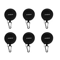 Andoer 6Headphone Boxes Mini Portable Earphone & Headset Case Box Portable MP3 Pouch Bag with Metal Chain Hook