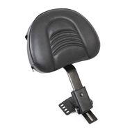 AUFER Adjustable Plug-in Driver Rider Backrest Custom Made for 1997-2019 Touring Models Road King/Street Glide/Road Glide/Electra Glide