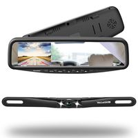 VECLESUS Backup Camera Kit for All Cars, 4.3" in-Mirror Monitor, 149° Viewing Angle, Night Vision, IP68 Waterproof License Plate Backup Camera, Best Fit for All Cars, Vans, Pickup Trucks.