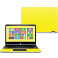 Mightyskins Skin Compatible with Hp Pavilion X360 14" (2017) - Solid Yellow | Protective, Durable, and Unique Vinyl Decal Wrap Cover | Easy to Apply, Remove, and Change Styles | Made in The USA