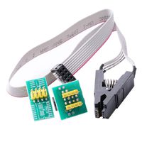 HiLetgo SOIC8 SOP8 Flash Chip IC Test Clip IC Socket Adapter 150MIL 205MIL BIOS/24/25/93