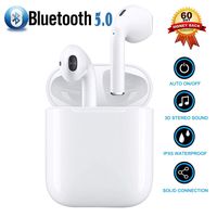 Wireless Earbuds, Bluetooth 5.0 Headphones True Wireless HD Stereo IPX5 Waterproof Sound Earbuds, in-Ear Headset with Built-in Microphone Portable Charging Case for Apple Airpods iPhone and Android