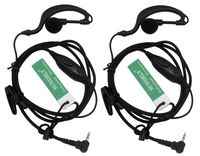 SUNDELY 2 X Clip Ear Headset/Earpiece Mic for Uniden GMR 2 Two Way Radio Walkie Talkie (122-061-0)