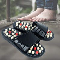 ADAHX Reflexology Foot Massager Tools, Acupressure Massage Slippers Shoes Sandals Mat for Men Women, Relief Plantar Fasciitis Heel Arch Arthritis Neuropathy Pain,42/43
