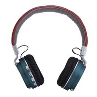 Belloc Over-Ear Wired Bluetooth Headphones HiFi Stereo Headset Earphones Active Noise Canceling Adjustable Built-in Microphone For MP3 / Cell Phone Travel Work TV Computer (Blue)