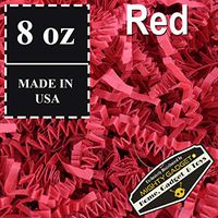 Mighty Gadget (R) 1/2 LB Red Crinkle Cut Paper Shred Filler for Gift Wrapping & Basket Filling