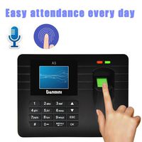 Ikevan Advanced TFT Fingerprint Time Clock Attendance Clock Employee Payroll Recorder
