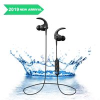Bluetooth Headphones, Best Wireless Sports Earphones Built-in Mic HD Stereo Sweatproof Earbuds for Gym Running Workout 6 Hour Battery Noise Cancelling Headsets
