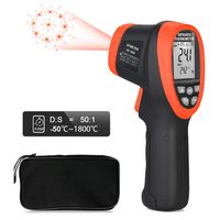 BTMETER BT-1800 Pyrometer -58°F ~3272°F (-50~1800℃) DS 50:1 Infrared Thermometer Gun for Metal Melting Furnace Forge Kiln Temperature Detector