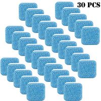 Solid Washing Machine Cleaner Washer Machine Effervescent Tablets Washer Cleaner Clean Washing Machine Deep Cleaning Remover for Bath Room Kitchen 30 Pieces
