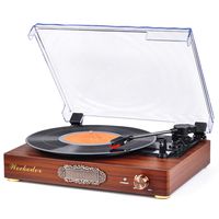 Turntable Vinyl Record Player Wireless Record Player RCA Line Out Connect Extra Speakers Classic Turntables for LP Records Player Classic Vinyl Player