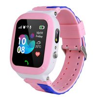 Kids Smart Watch Waterproof Watch - Smartwatch WiFi/LBS Tracker SOS Call Camera Flashlight Alarm Phone Wristwatch Boys Girls Children Watch with Games Birthday Gift Boys Watch for 3-12 (Pink)