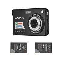 Andoer Mini Digital Camera with 2pcs Rechargeable Batteries 720P HD 8X Digital Zoom Anti-Shake 2.7inch LCD Screen for Kids Children Holiday
