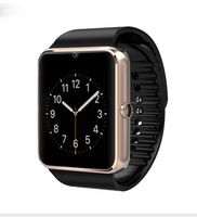 GT08 Bluetooth Smart Watch with Camera and SIM Slot Sports Pedometer for iPhone and Android Smartphones (Gold-gt08)