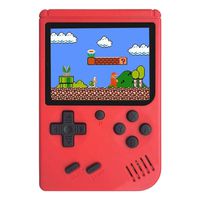 Mini Retro Handheld FC Games Consoles ,Built-in 400 Classic Game, Portable Gameboy 3 Inch LCD Screen 1000mAh Rechargeable Battery TV Output ,Good Gifts for Kids Boys Girls Men Women (Consoles-Red)