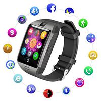 XIANGXIHUI Bluetooth Smart Watch Fitness Tracker - Sport Watch Touch Screen with Camera Pedometer Sleep Monitor Call/Message Reminder Music Player Anti-Lost - Compatible Android Smartwatches (Black)