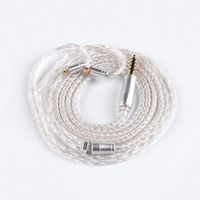 Replacement Cable,16 Core Upgrade Silver Plated Jack Cable, HiFiHear MMCX Detachable Earphone Cable Replacement Earphone Wire Connection for Shure 846 535 215 315 425 MAGAOSI K5 LZA4 A5 (4.4mm MMCX)