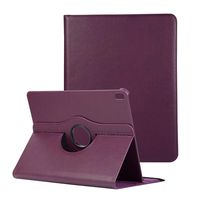 2018 iPad Pro 12.9 Case, YiMiky 360 Degrees Rotating Tablet Cover Magnetic PU Leather Case with Stand Feature Full Body Protective Case Cover for iPad Pro 12.9 inch 2018 Release - Purple