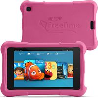 Fire HD 6 Kids Edition Tablet, 6" HD Display, Wi-Fi, 8 GB, Pink Kid-Proof Case
