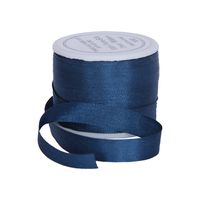 Threadart 100% Pure Silk Ribbon - 7mm Navy - No. 590-3 Sizes - 50 Colors