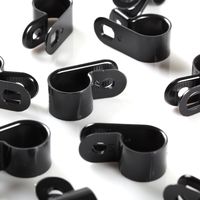 100 PACK 1/2" CABLE CLAMPS BLACK UV RESISTANT HOSE WIRE ELECTRICAL CC500