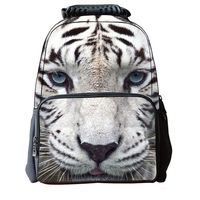 OpetHome 3D Animal Print Backpack 15" Laptop Bag School Bookbag Vivid Tiger Face Backpack