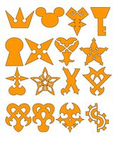 Home Grown Claremore Kingdom Hearts - Vinyl Sticker Decal (Orange, 19" X 23")