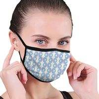 Ghhpws Geometric Circles Women & Men Reusable Earloop Half Face Mouth Mask For Pollen Smog Dust