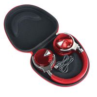 Headphone Hard Case for COWIN E7 / E7 PRO Active Noise Cancelling Bluetooth Headphones by Khanka (red)