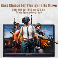 SIBOLAN S17 17.3 inch Gaming Portable Monitor HDR 2560×1440 120Hz 5ms with Dual HDMI Mini Input Build in Speaker Luxury Aluminum Alloy Shell