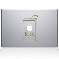 The Decal Guru 1008-MAC-12M-G Apple Juice Vinyl Sticker, 12" Macbook, Gold