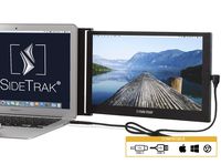 SideTrak Portable Monitor for Laptop 12.5" FHD 1080P IPS Attachable Laptop Screen | Efficient USB Power | Compatible with Mac, PC, Linux, Chromebook 13"-17" Laptops (Patent Pending) | Improved Version