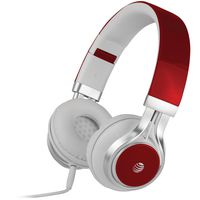 AT&T Stereo Over-Ear Headphones with Built-in Microphone, White (HPM10-WHT)