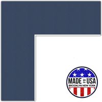 11x11 Deep Blue / Midnight Blue Custom Mat for Picture Frame with 7x7 opening size (Mat Only, Frame NOT Included)