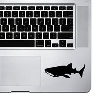 StickAny Palm Series Whale Shark Sticker for MacBook Pro, Chromebook, and Laptops (Black)