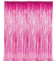 Light Pink Metallic Tinsel Foil Fringe Curtains for Party Photo Backdrop Wedding Decor