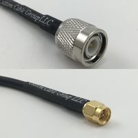 1 foot RG142 TNC MALE to SMA MALE Pigtail Jumper RF coaxial cable 50ohm High Quality Quick USA Shipping