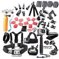 Andoer 44in1 Camera Accessories Cam Tools for Outdoor Photography Cameras Protection Tool for Gopro Hero 5 4 3 2 1 Xiaomi Yi Xiaomi Yi 4 k SJCAM SJ4000 SJ5000 SJ6000 SJ7000 EKEN H9R H8W