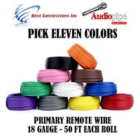11 Rolls Audiopipe 50' Feet 18 Gauge AWG Primary Remote Wire Auto Power Cable