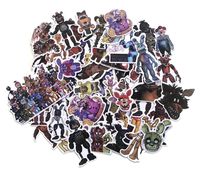Video Game Themed Five Nights at Freddy's 58 Piece Sticker Decal Set for Kids Adults - Laptop Motorcycle Skateboard Decals