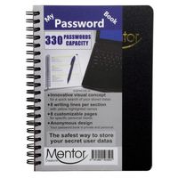 My Password Book - 7" X 5" Quick Search Design Password and Private Code Journal