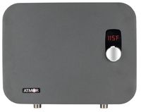 Atmor AT-910-18TP ThermoPro 18 kW / 240V 3.7 GPM Digital Thermostatic Tankless Electric Instant Water Heater, kW/240V, Dark Grey