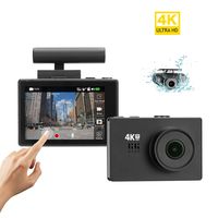 Lifechaser Dual Dash Cam 4K Front and Rear Car Camera 1080P+1080P, 3" OLED Touch Screen WiFi GPS Night Mode 150°, Parking Mode, Time Lapse, WDR, G-Sensor, Loop Recording for Cars, Trucks