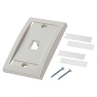 Panduit CFPE1IWY 1-Gang 1-Port Faceplate, Off White