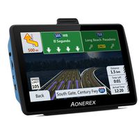 GPS Navigation System, 7 inch 8GB 256MB Car Truck Lorry Satellite Navigator Device with Post Code POI Search Speed Camera Alerts, with USA, Canada, Mexico 2019 Maps Lifetime Free Update