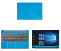 Decalrus - Protective Decal for Lenovo IdeaPad S340 (15.6" Screen) Laptop LITE Blue Carbon Fiber Skin case Cover wrap CFlenovoIdeapad15_S340LiteBlue