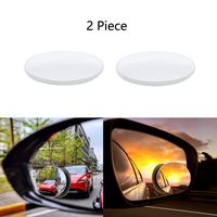 LiXiongBao 2 Pcs Self-Adhesive 360 Degree Adjustable Automotive Blind Spot Round Mirror Blind Spot Mirror Kit Aluminum Rear View Blind Spot Mirrors for All Cars Motorcycles Trucks Snowmobiles