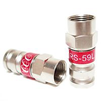 10 Pieces RG59 PCT-TRS-59 UNIVERSAL COAXIAL COMPRESSION FITTING WEATHER SEAL CONNECTOR VIDEO SIGNAL 18mm STROKE LENGTH