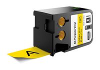 DYMO 1868774  All-Purpose Labels for DYMO XTL Label Makers, 1-1/2" - Black on Yellow
