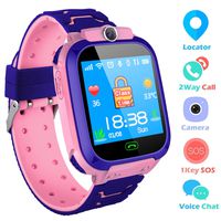 Kids Smartwatch,THEMOEMOE GPS Kids Tracker Samrt Watch with Camera Calls SOS Smart Watch for Kids Girls Boys(Pink)